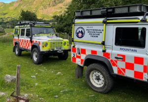 Patterdale Mountain Rescue landrovers
