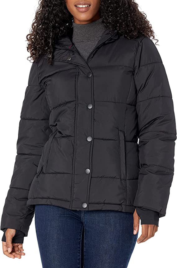 Amazon Essentials Womens Heavyweight Long-Sleeve Hooded Puffer Coat Amazon Essentials Womens Heavyweight Long-Sleeve Hooded Puffer Coat