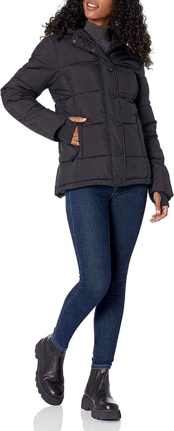 Amazon Essentials Womens Heavyweight Long-Sleeve Hooded Puffer Coat Amazon Essentials Womens Heavyweight Long-Sleeve Hooded Puffer Coat - Image 4