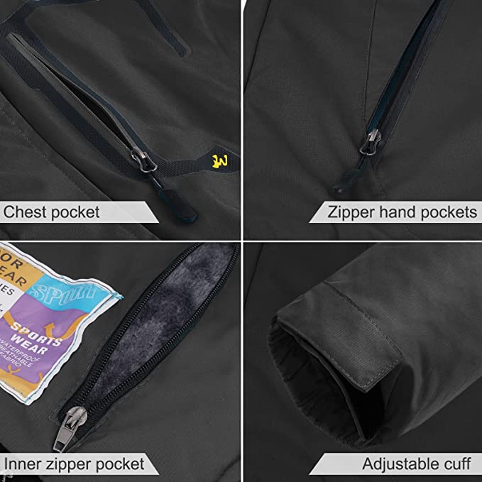 R RUNVEL Womens Waterproof Jacket R RUNVEL Womens Waterproof Jacket - Image 7