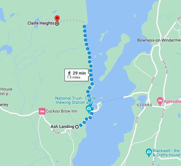 Ash Landing to Claife Heights Walk