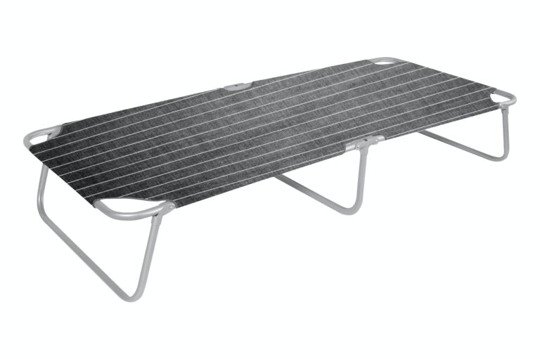 Camp bed isolated on white
