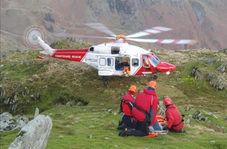New Year's Day Rescue: Helicopter Lands on Coniston Fellside
