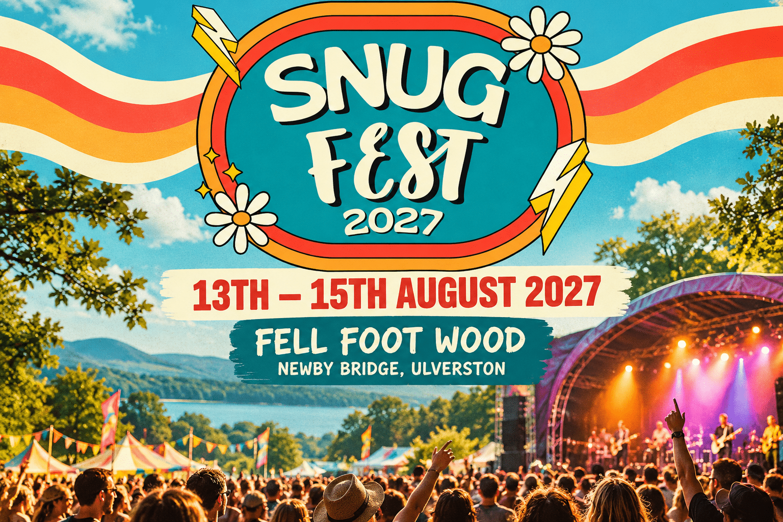 Snug Fest 2027 Lakeside Festival Poster